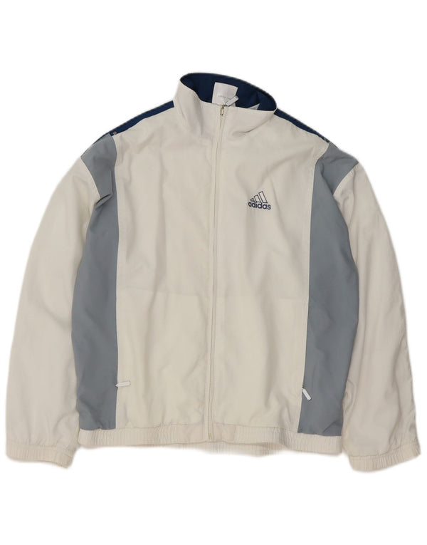 Jaqueta Adidas Meninos Treino Top 11-12 Anos Branco Colorblock Poliéster