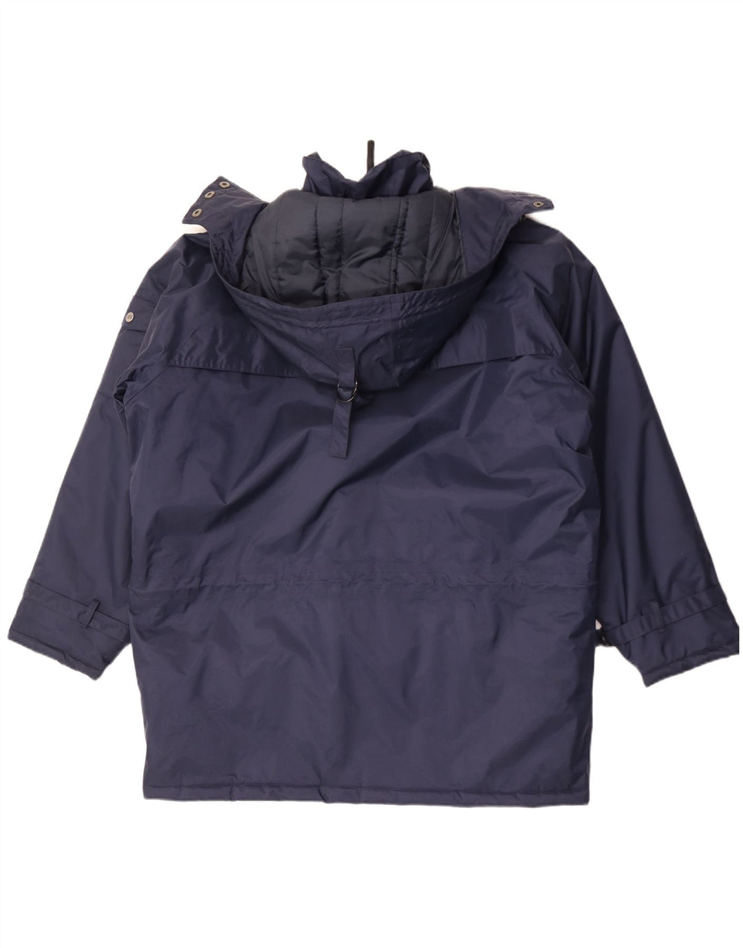 Casaco masculino acolchoado com capuz grande Helly Hansen Reino Unido 36 pequeno azul marinho