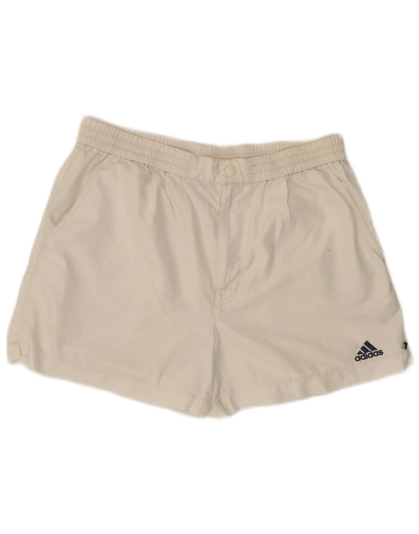 Shorts de natação masculino Adidas médio branco poliéster