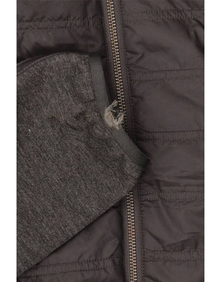 Jaqueta acolchoada masculina Adidas UK 42 XL poliéster preto