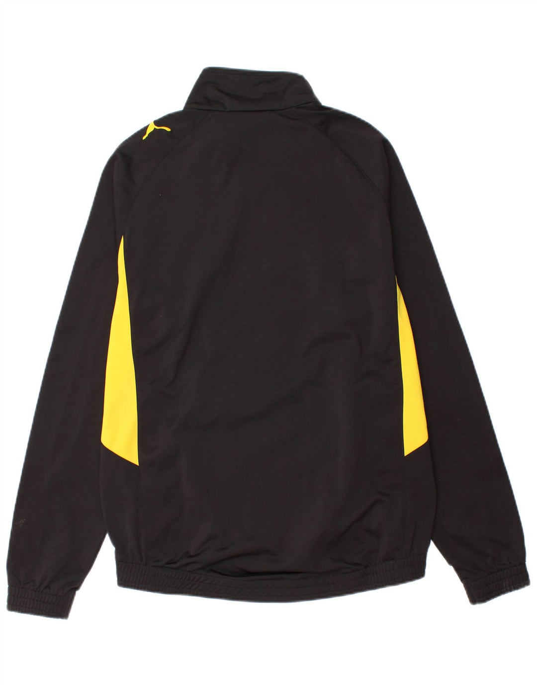 Puma Mens Graphic Tracksuit Top Jacket Pequeno Preto Colorblock Poliéster