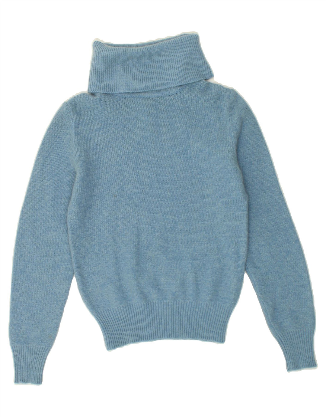 C&A Womens Roll Neck Jumper Sweater IT 36 XS Blue Acrylic Vintage C&A and Second-Hand C&A from Messina Hembry 