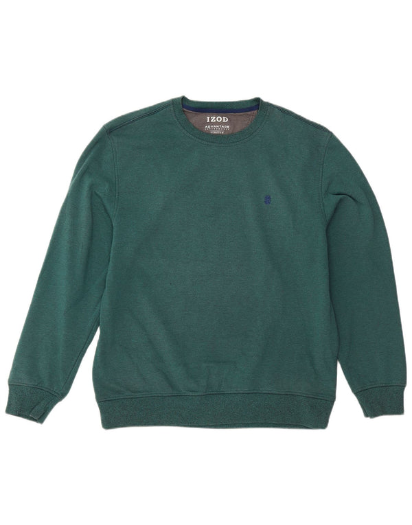 IZOD moletom masculino jumper poliéster verde médio