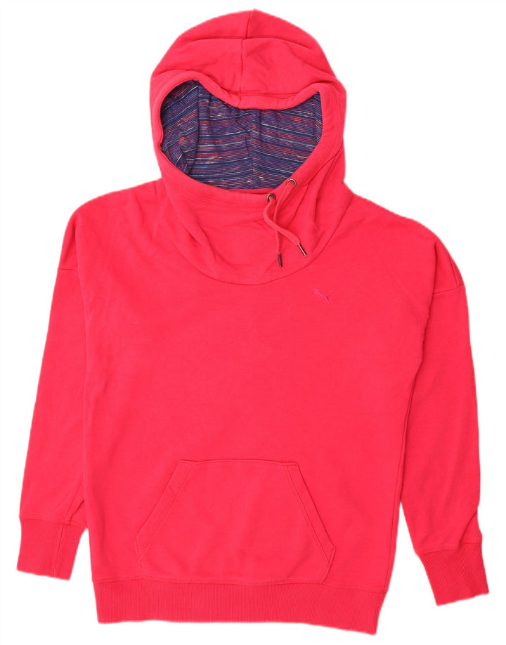 PUMA Womens Oversized Hoodie Jumper Reino Unido 10 Pequeno Rosa