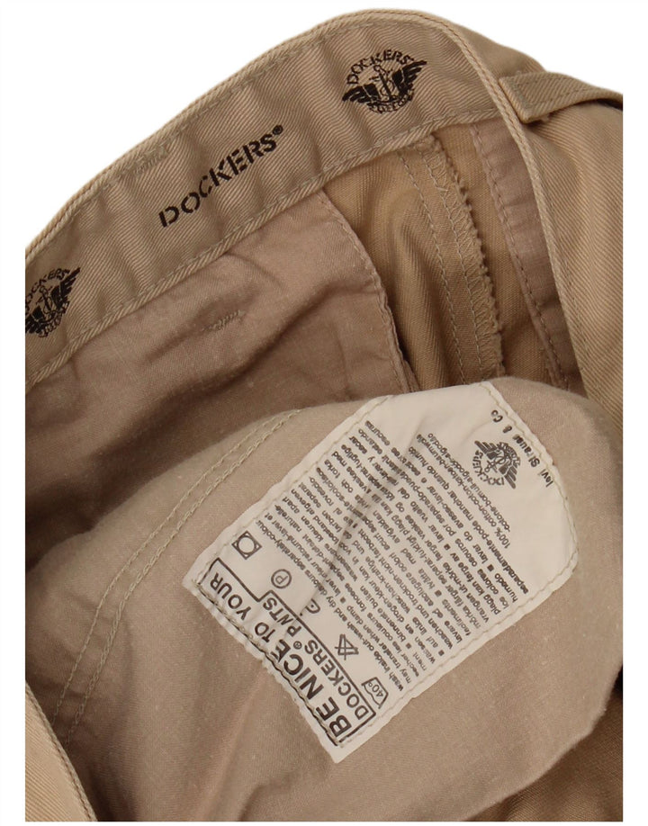 Calça Chino Masculina DOCKERS Pegged W29 L30 Algodão Bege