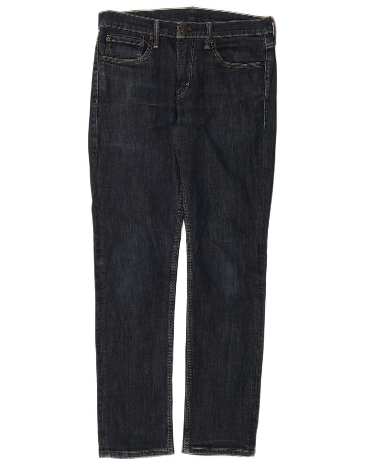 Levi's Masculino 511 Slim Jeans W31 L32 Azul Marinho Algodão