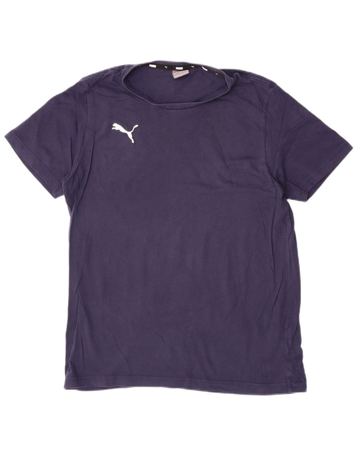 Camiseta masculina PUMA grande algodão azul marinho