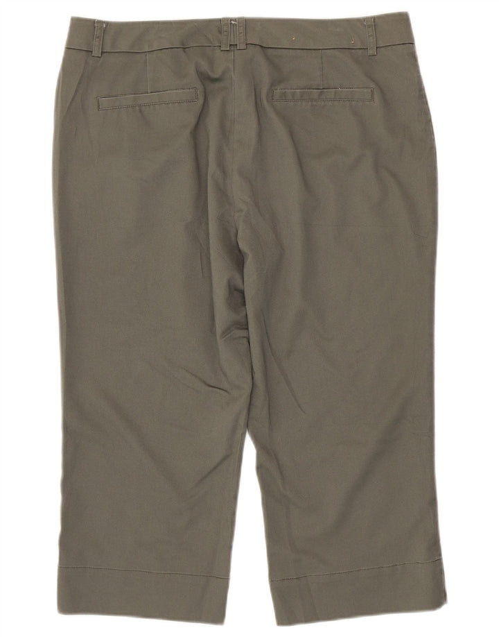 Calça Capri Feminina Dockers US 10 Grande W34 L20 Algodão Cinza