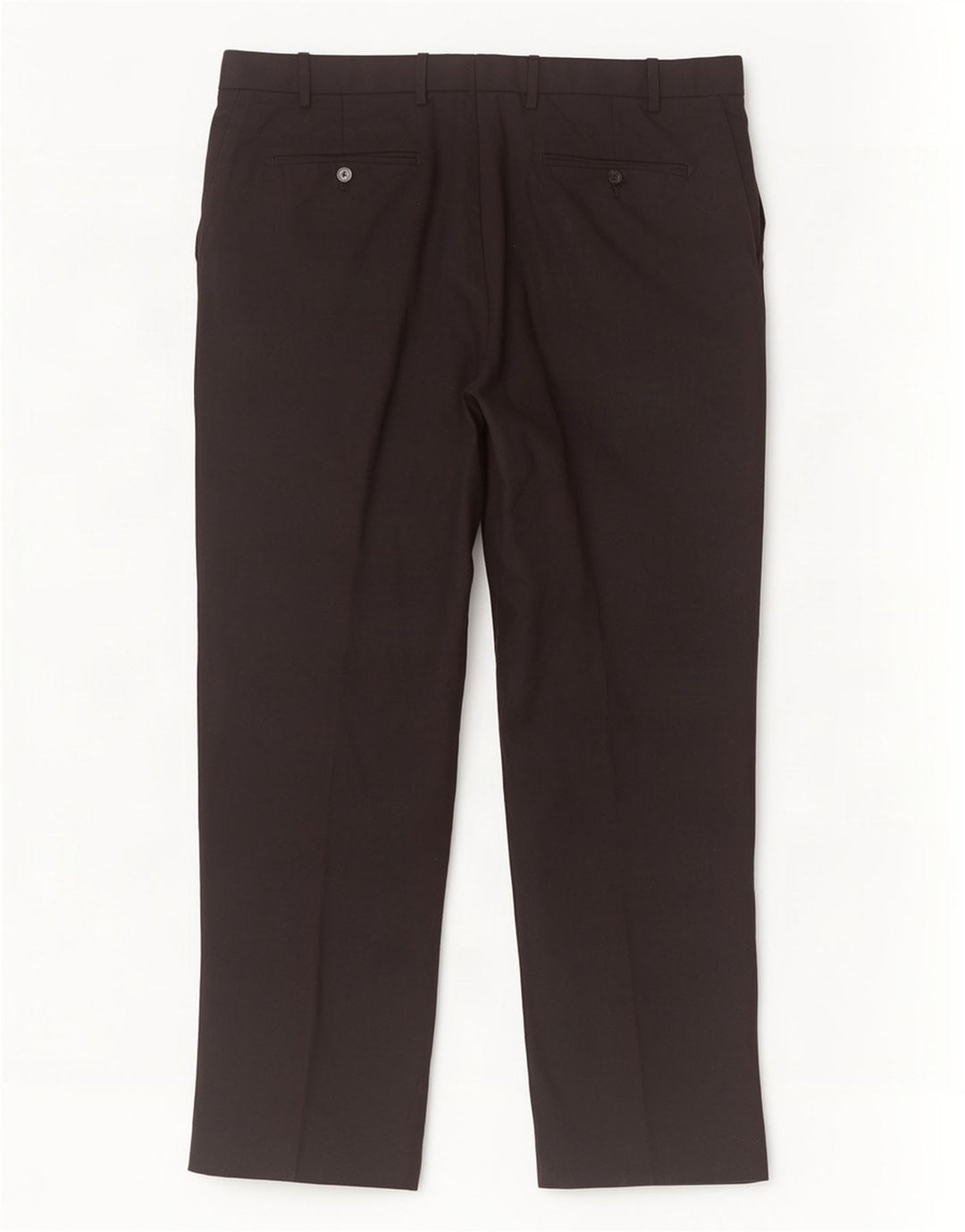 Calça masculina de terno reto Marks & Spencer sob medida W38 L31 lã preta
