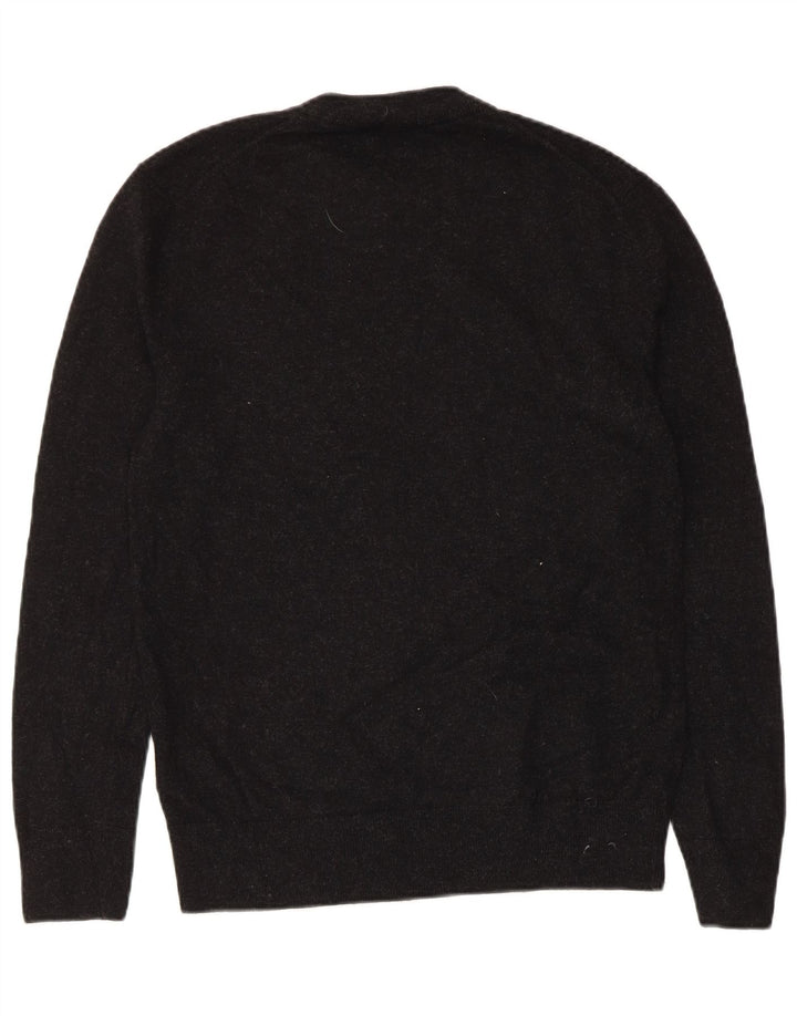 Suéter feminino Cos com gola redonda UK 10 lã preta pequena