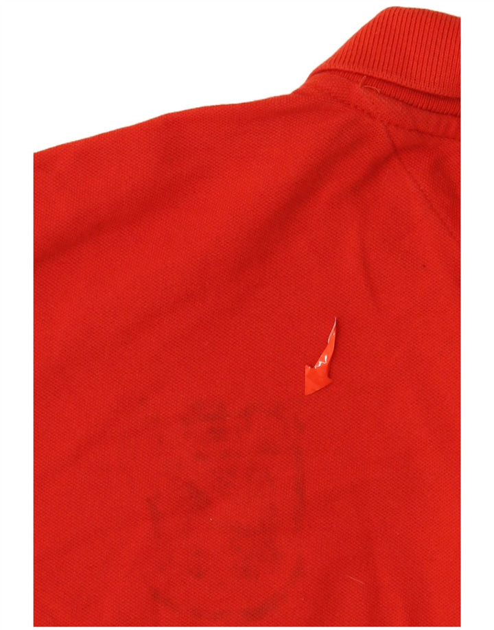 Camisa polo masculina Tommy Hilfiger Regular Fit pequena de algodão vermelho