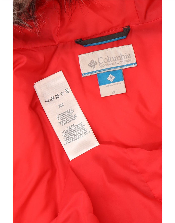 Columbia Jaqueta feminina acolchoada com capuz UK 18 XL poliéster preto