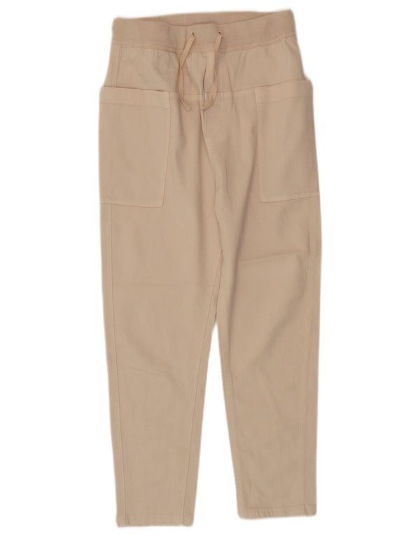 Zara Calça feminina casual cônica XS W24 L23 bege