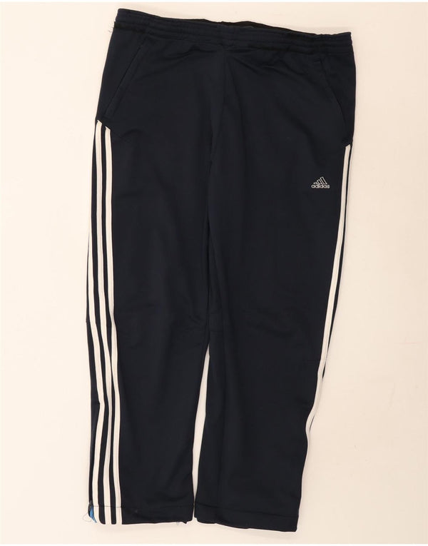 Calça de treino masculina Adidas 2XL poliéster azul marinho