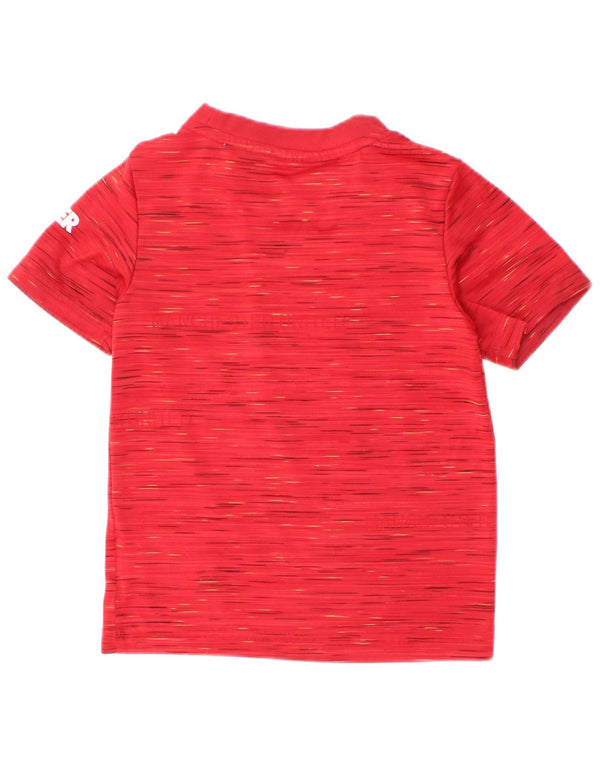 Camiseta Adidas Boys Manchester United Graphic Top 2-3 anos vermelho manchado