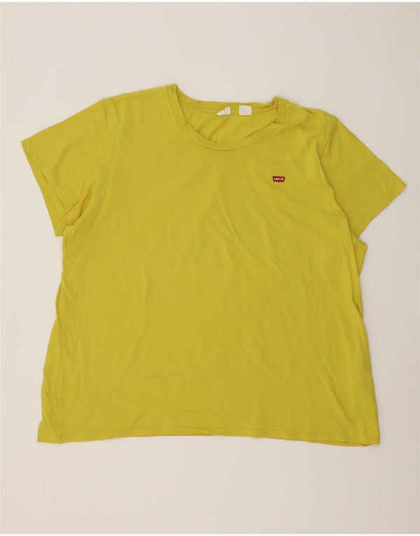 Camiseta masculina Levi's Top 3XL algodão amarelo