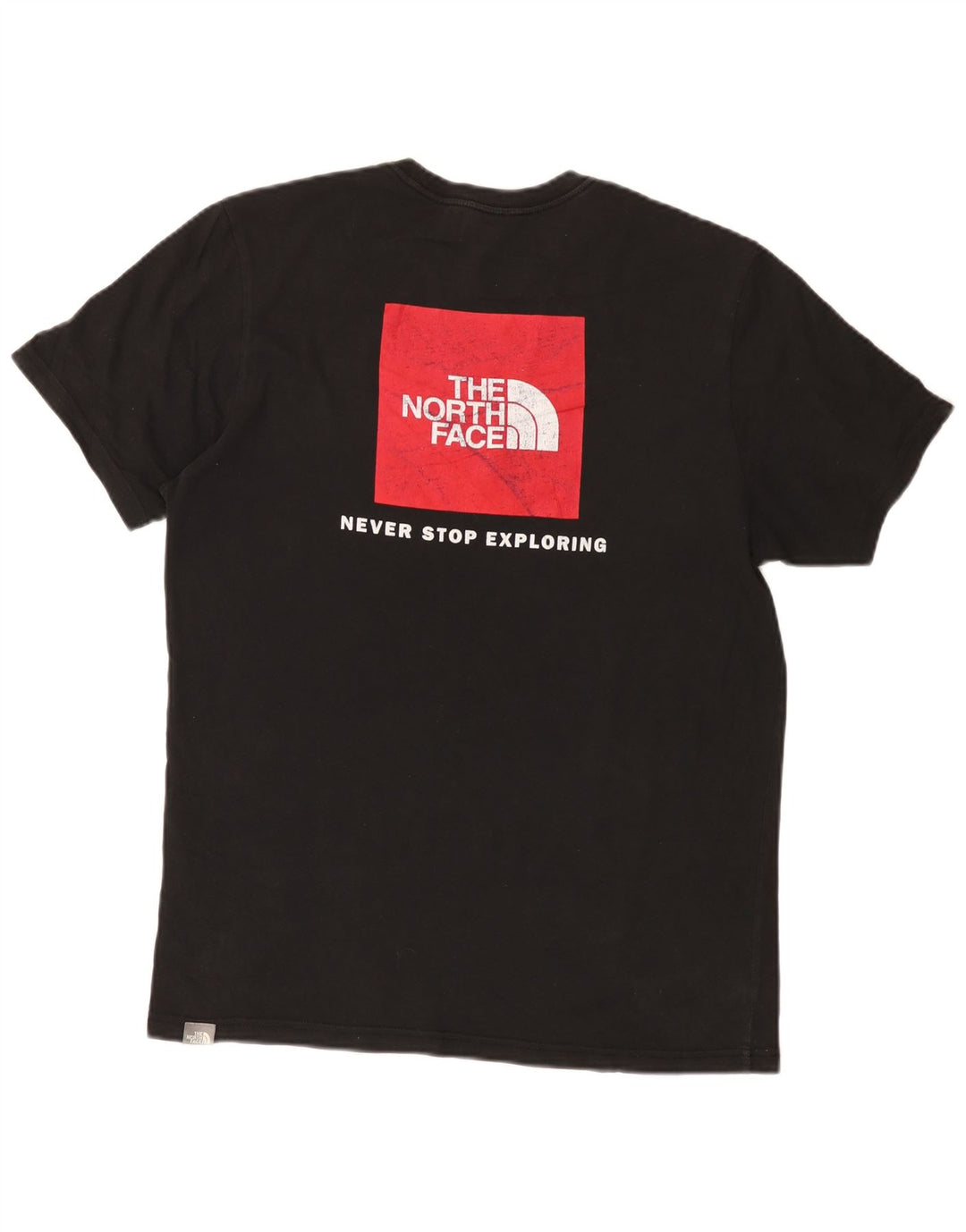 Camiseta gráfica masculina The North Face Top médio algodão preto