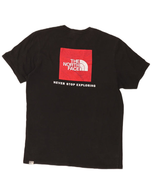 Camiseta gráfica masculina The North Face Top médio algodão preto