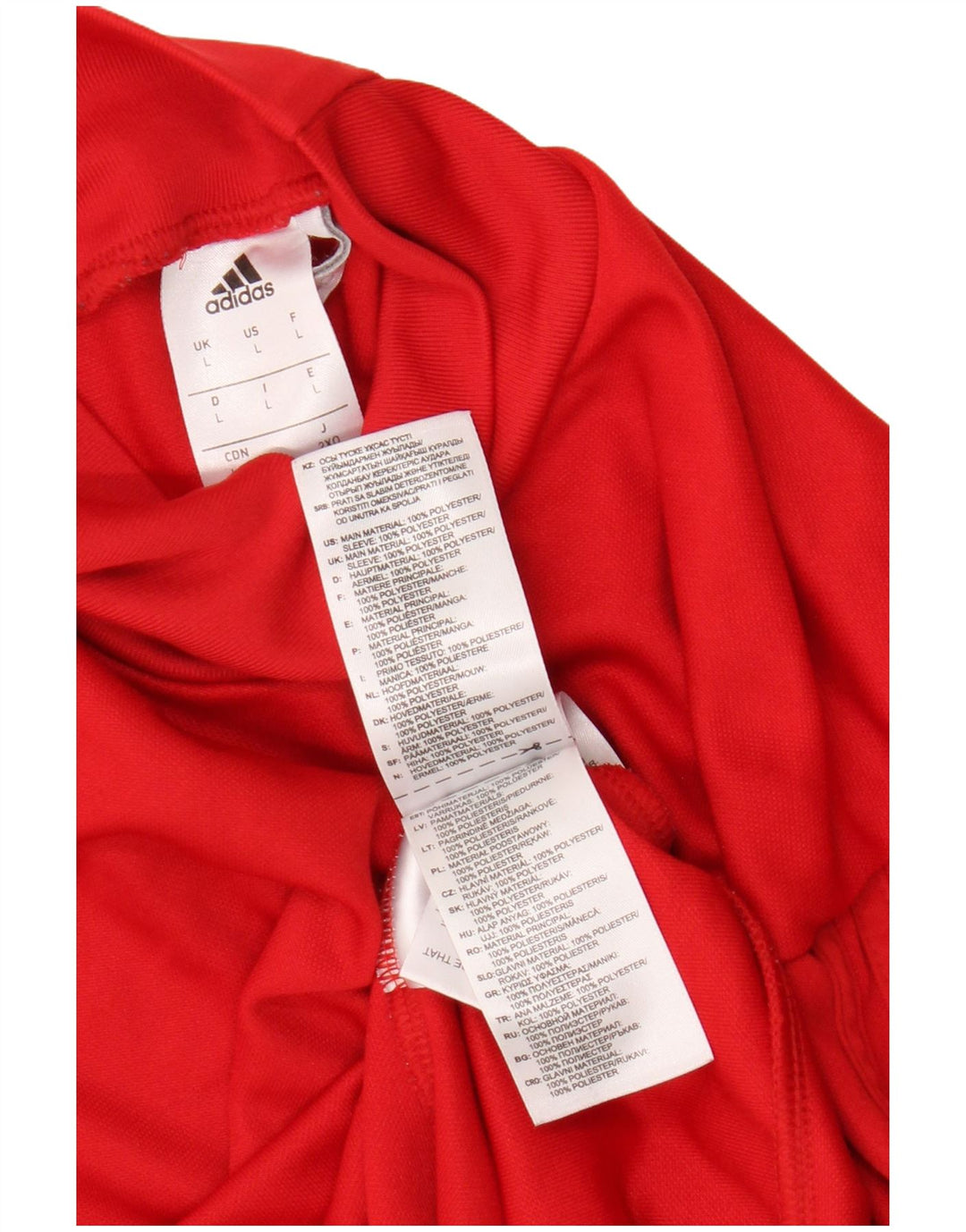 Adidas Mens Climacool Top Manga Longa Grande Colorblock Vermelho Poliéster