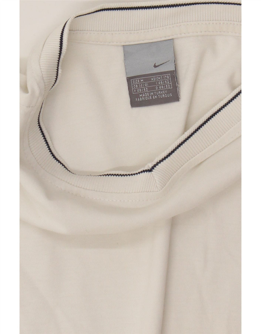 Camiseta masculina NIKE UK 39/41 médio algodão branco