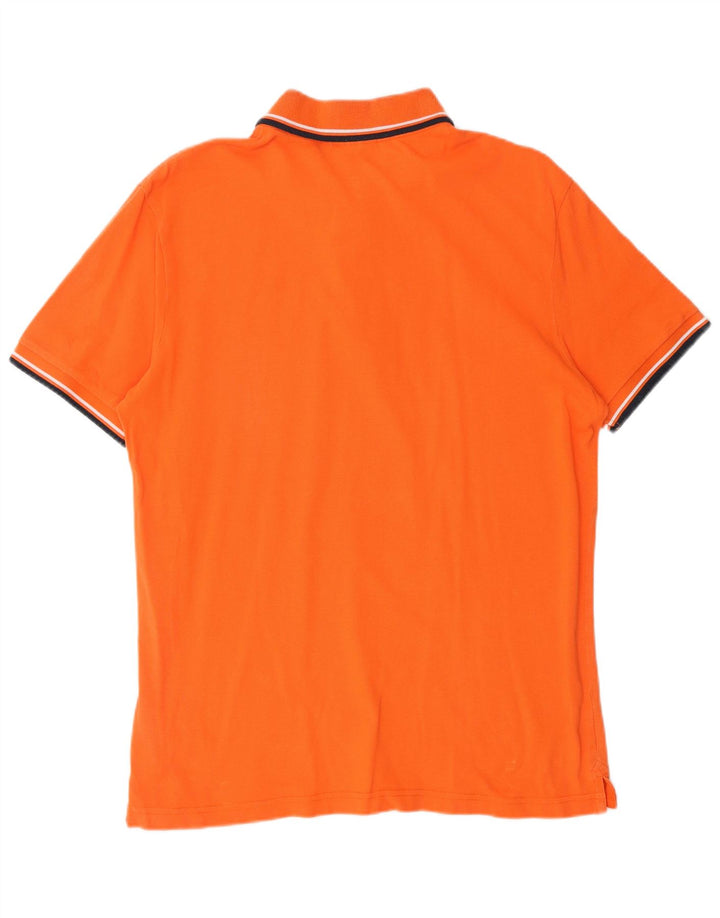 Camisa polo masculina DIADORA grande algodão laranja
