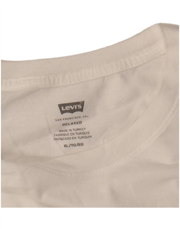 Camiseta masculina Levi's Relaxed Fit Graphic Top XL Branco
