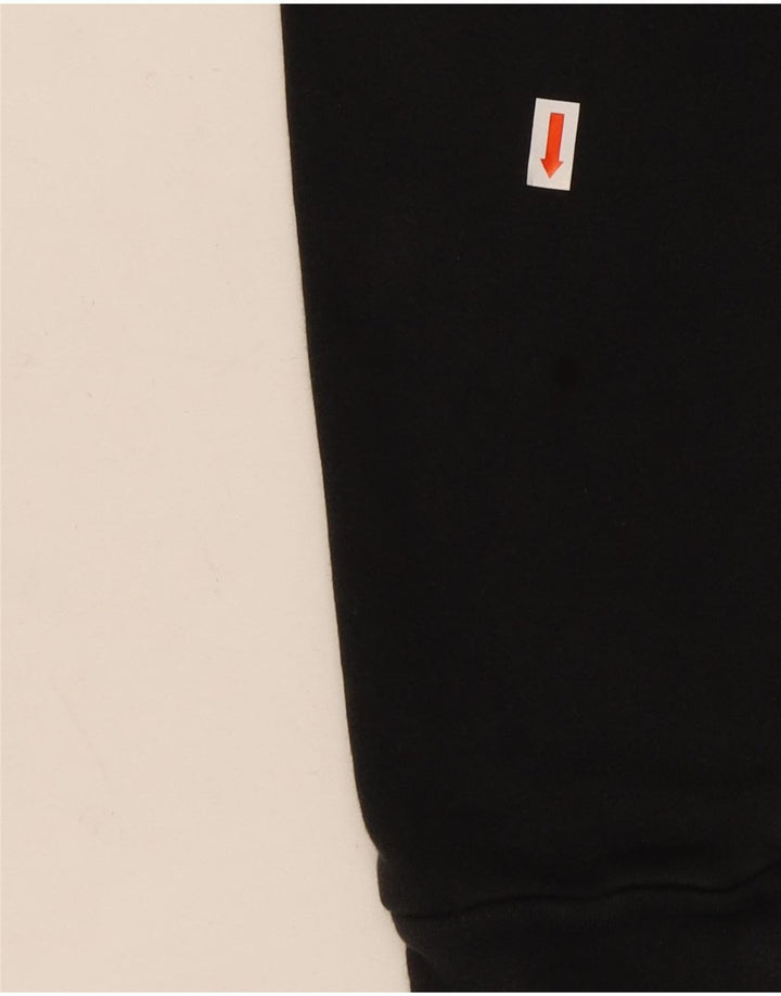 Adidas Mens Moletom Jumper Pequeno Algodão Preto