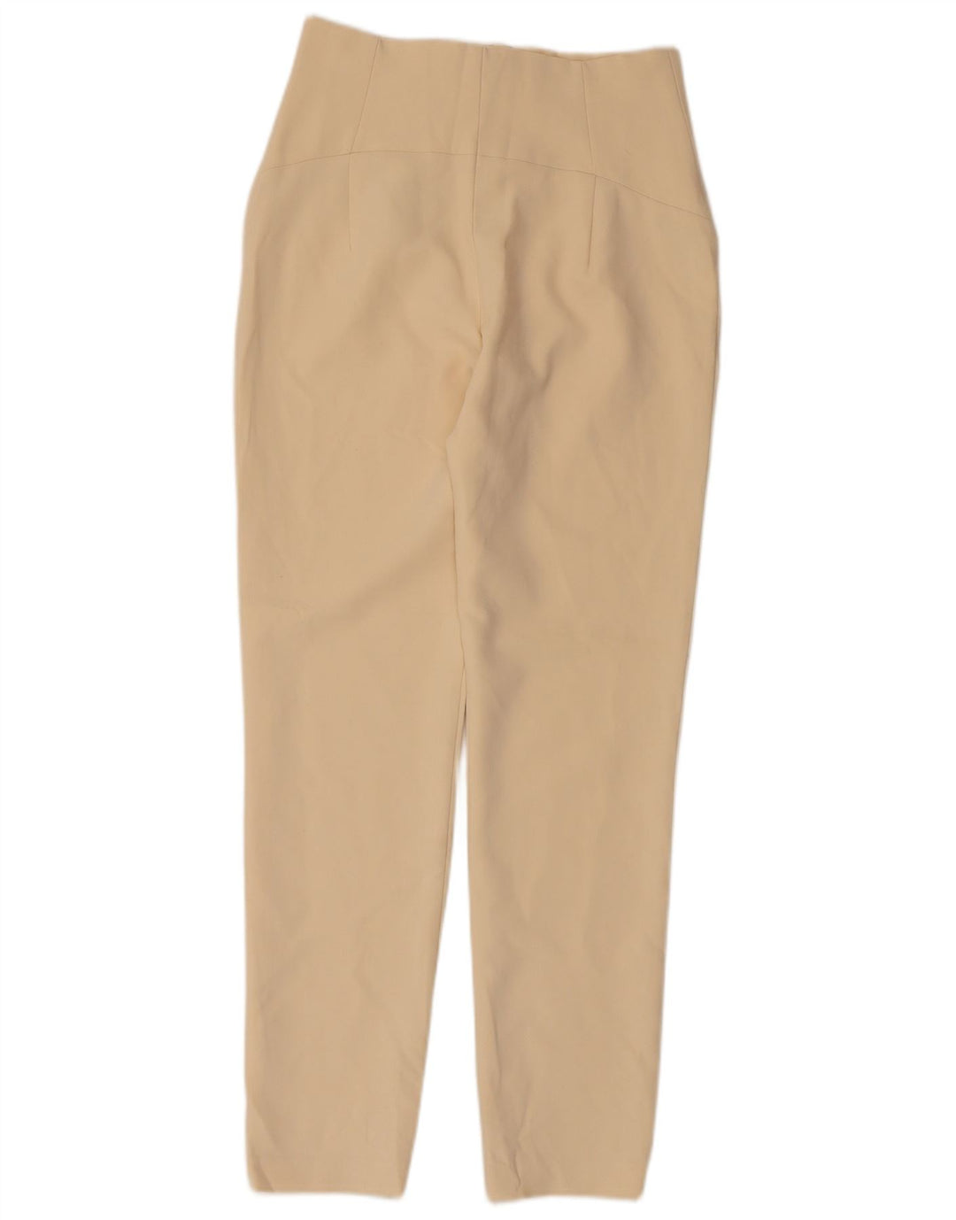 Calça skinny feminina Zara pequena W26 L28 poliéster bege