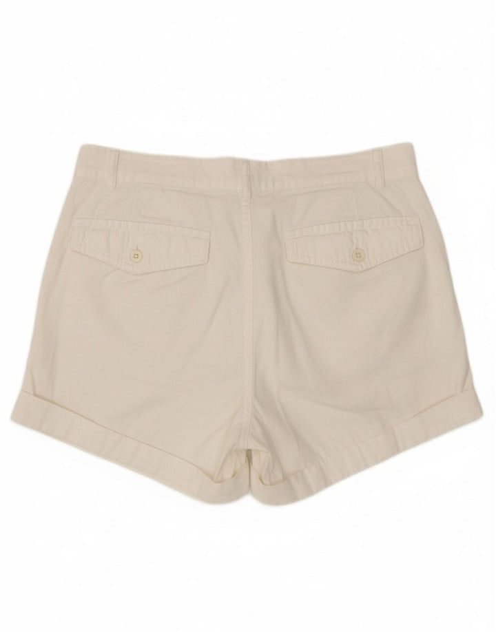 SIX Shorts Cargo Feminino Pegged W30 Médio Branco