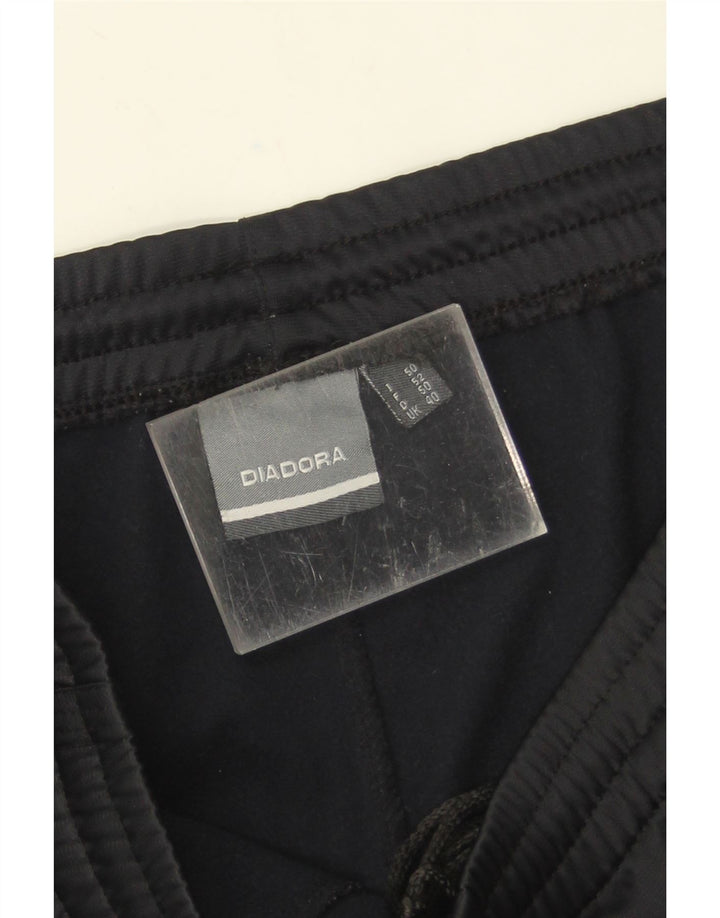 Calça de treino masculina Diadora UK 40 poliéster preto médio