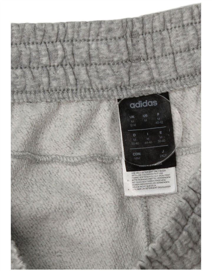 Calça de treino feminina Puma Joggers UK 12/14 cinza médio manchado de algodão