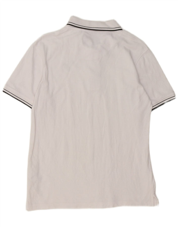 Camisa polo masculina Lyle & Scott grande algodão branco