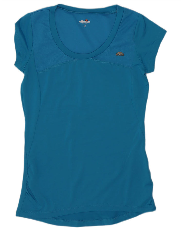 Camiseta feminina Ellesse UK 8 pequena azul poliéster