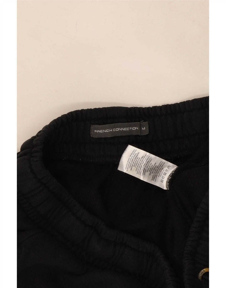 French Connection Mens Sport Shorts Médio Algodão Preto
