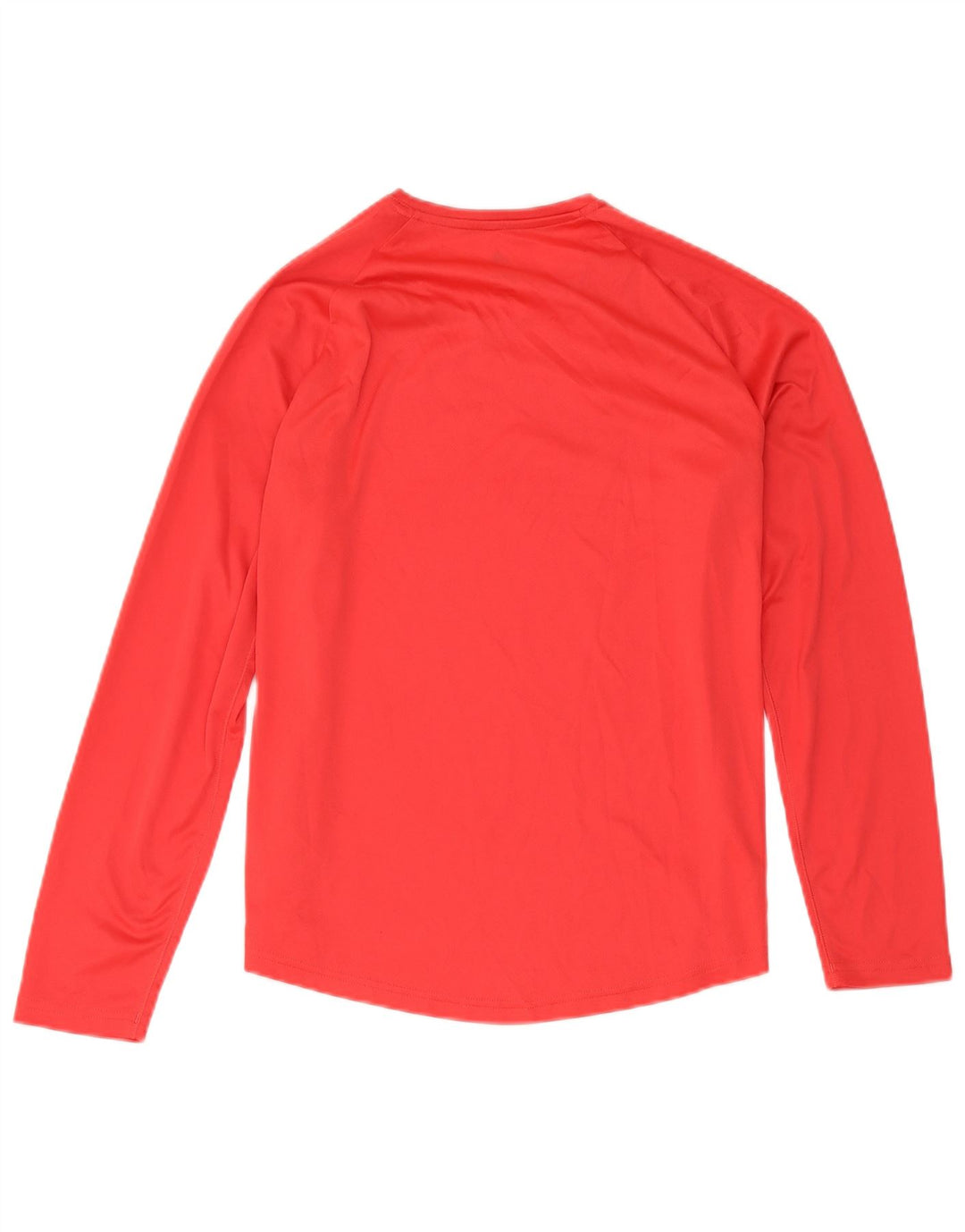 Adidas Feminino Climalite Top Manga Longa Reino Unido 16/18 Grande Poliéster Vermelho