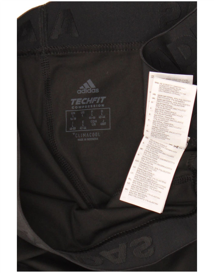 Leggings Adidas Tech Fit Capri UK 16/18 Grande Poliéster Preto