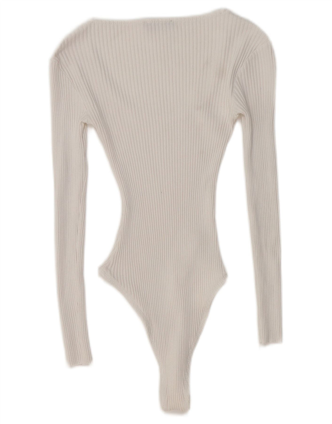 Body feminino de manga comprida ZARA UK 8 pequeno branco