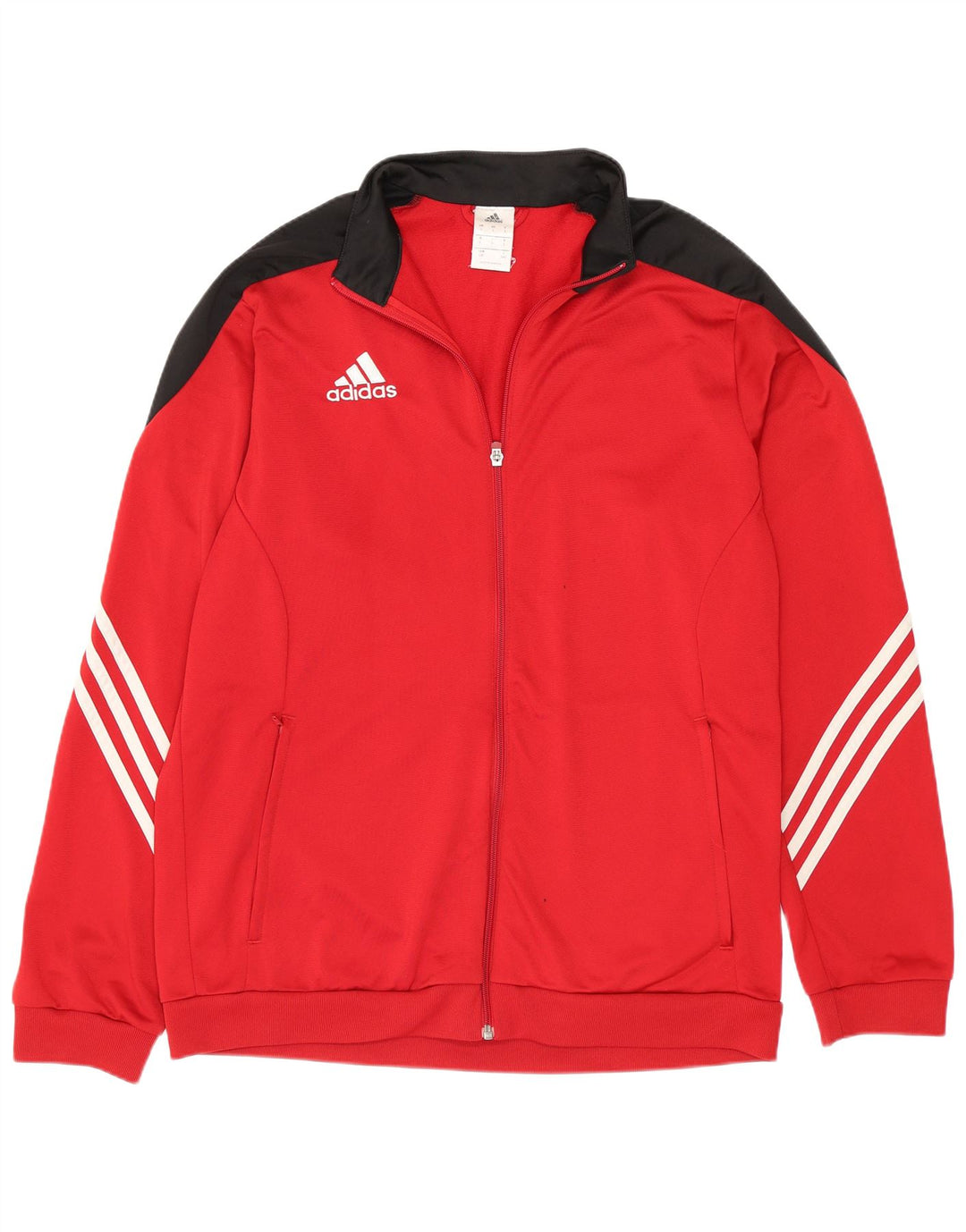 Adidas Mens Treino Top Jaqueta Grande Poliéster Vermelho