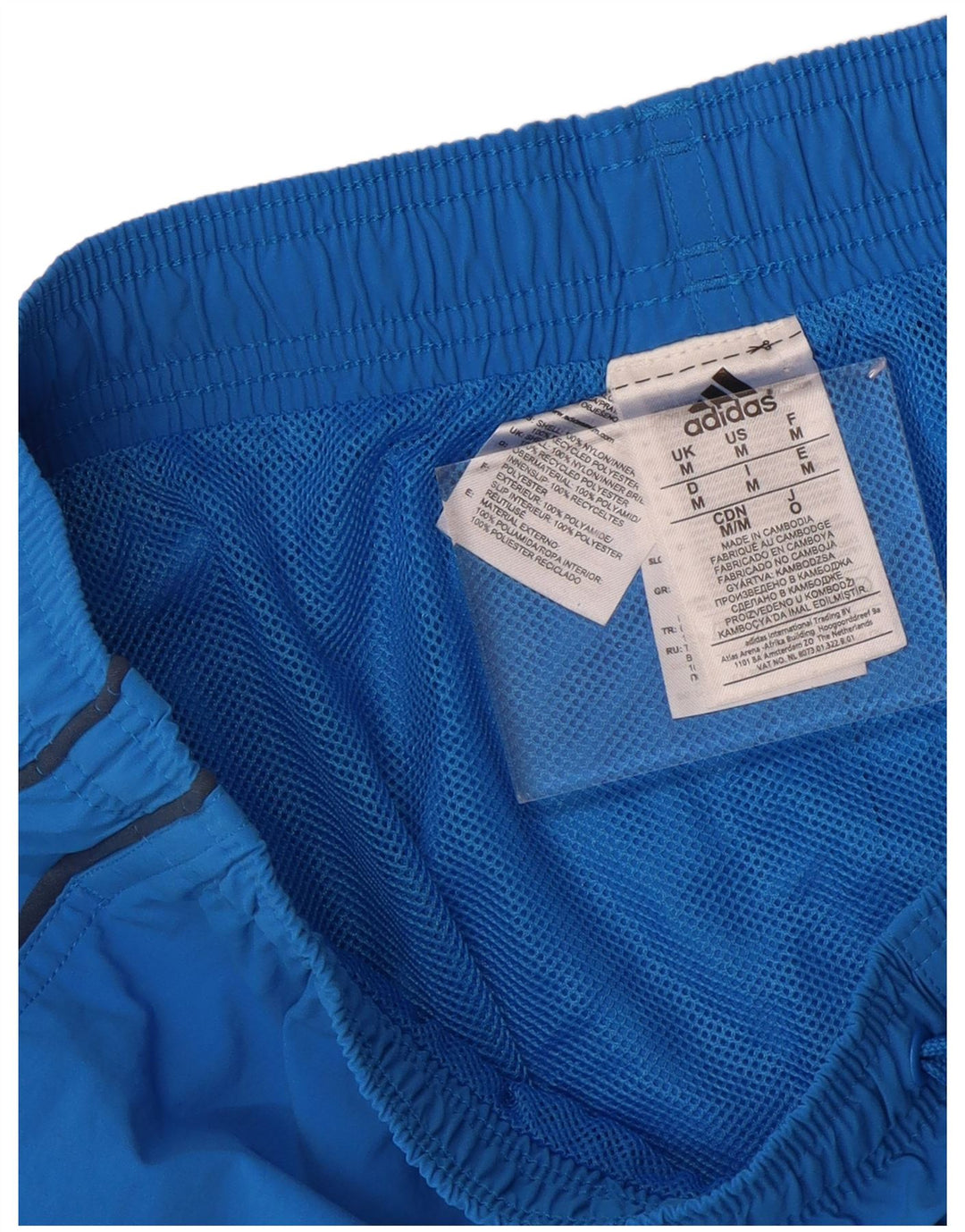 ADIDAS Mens Sport Shorts Médio Azul Poliéster