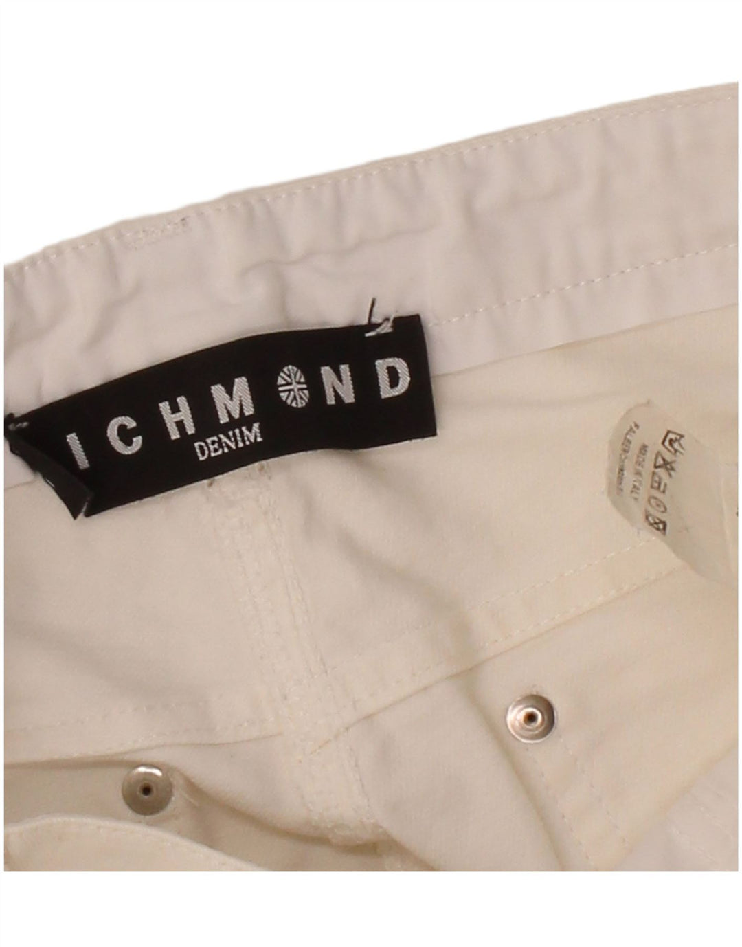 Jeans skinny feminino RICHMOND W28 L30 algodão branco