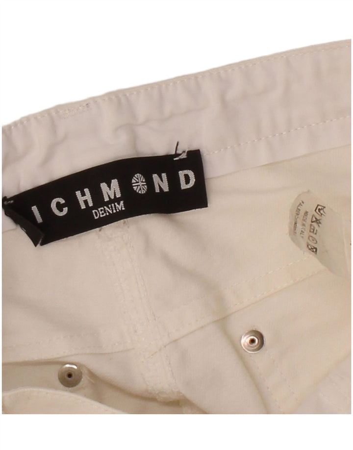 Jeans skinny feminino RICHMOND W28 L30 algodão branco