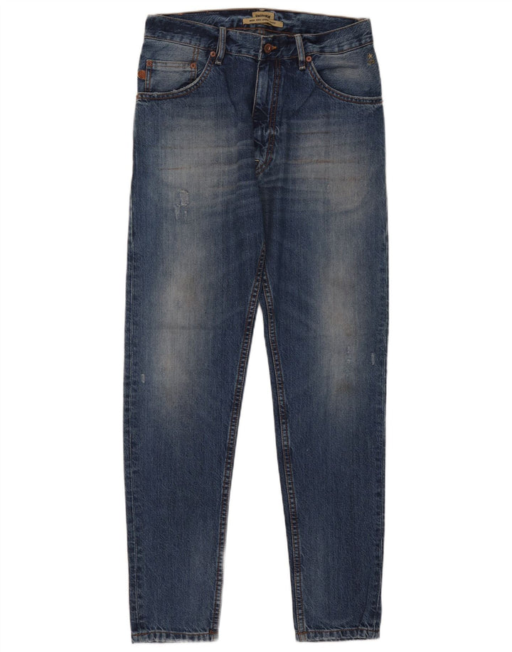 UNIFORM Mens Jeans soltos desgastados W30 L30 Azul