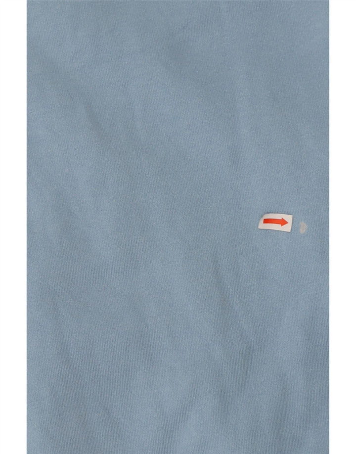 LACOSTE moletom feminino jumper UK 16 grande algodão azul