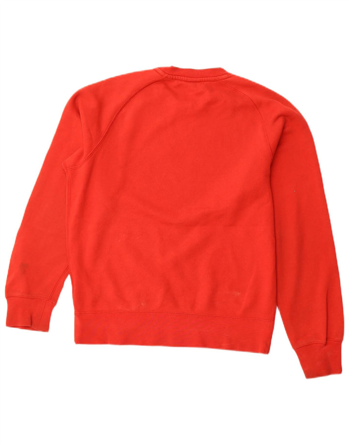Nike masculino gráfico moletom jumper pequeno algodão vermelho
