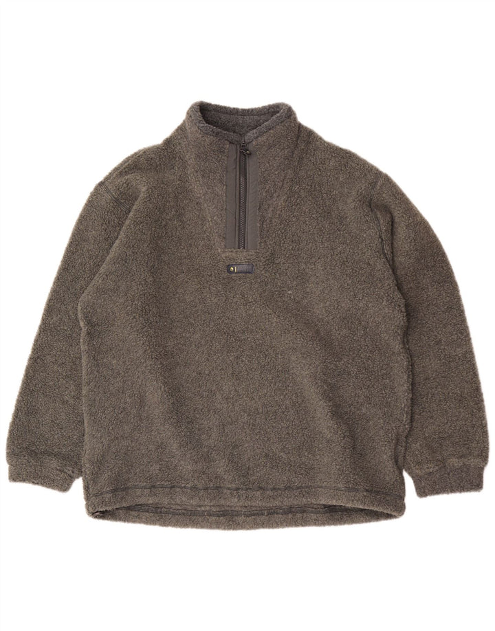 Suéter de lã masculino Invicta com zíper e gola XL poliéster cinza