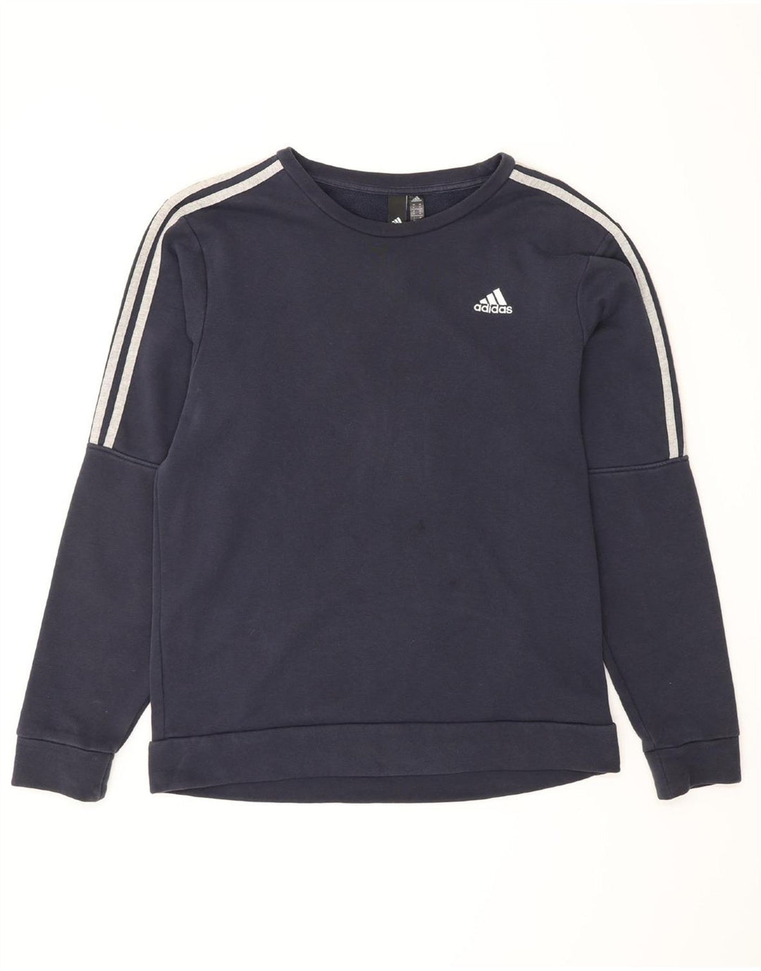 ADIDAS Mens Sweatshirt Jumper Médio Azul Marinho Algodão