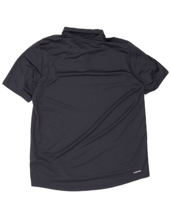 Adidas Mens Aeroready Polo Grande Azul Marinho Poliéster