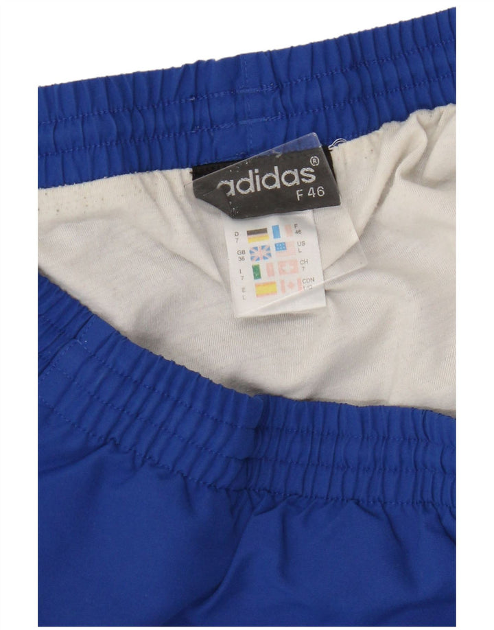 Adidas Mens Sport Shorts Grande Azul Colorblock Poliéster