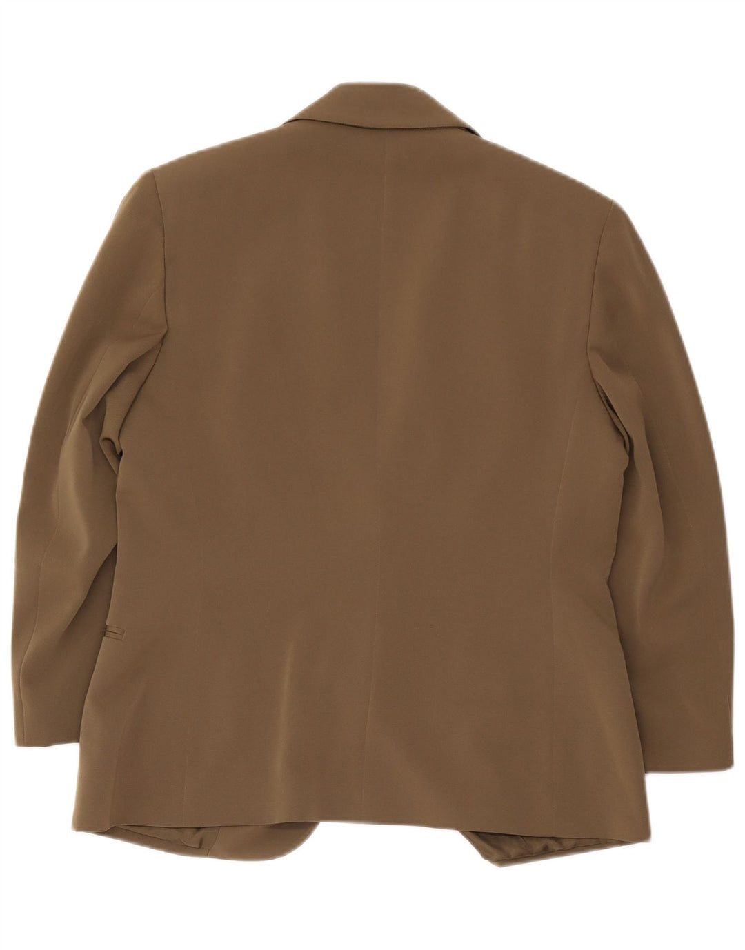 Jaqueta blazer feminina de 2 botões Delia Ferrari IT 43 poliéster cáqui médio