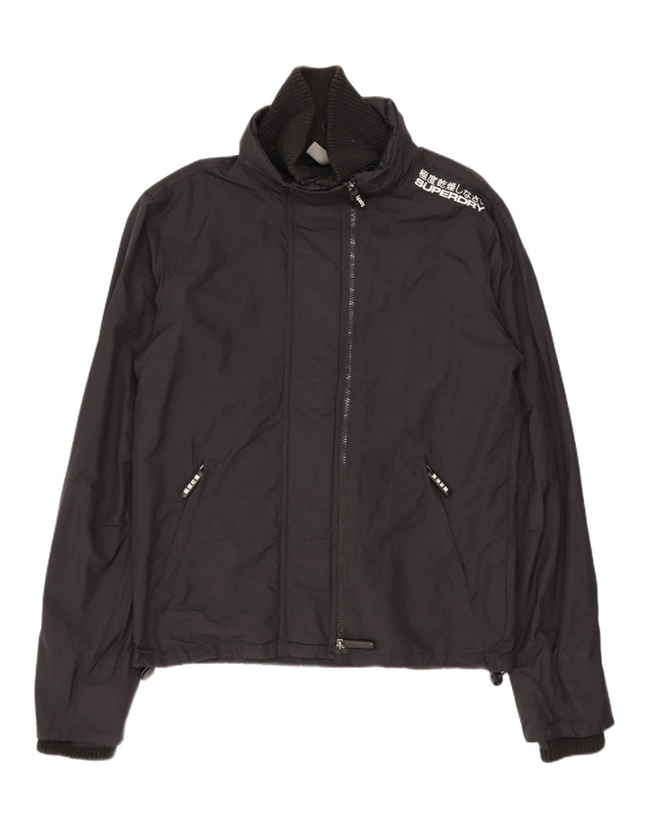 Jaqueta de chuva masculina SUPERDRY Graphic UK 38 médio preto nylon